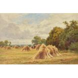 Henry H. Parker (British 1858-1930) , Harvesting, Culham, Berkshire