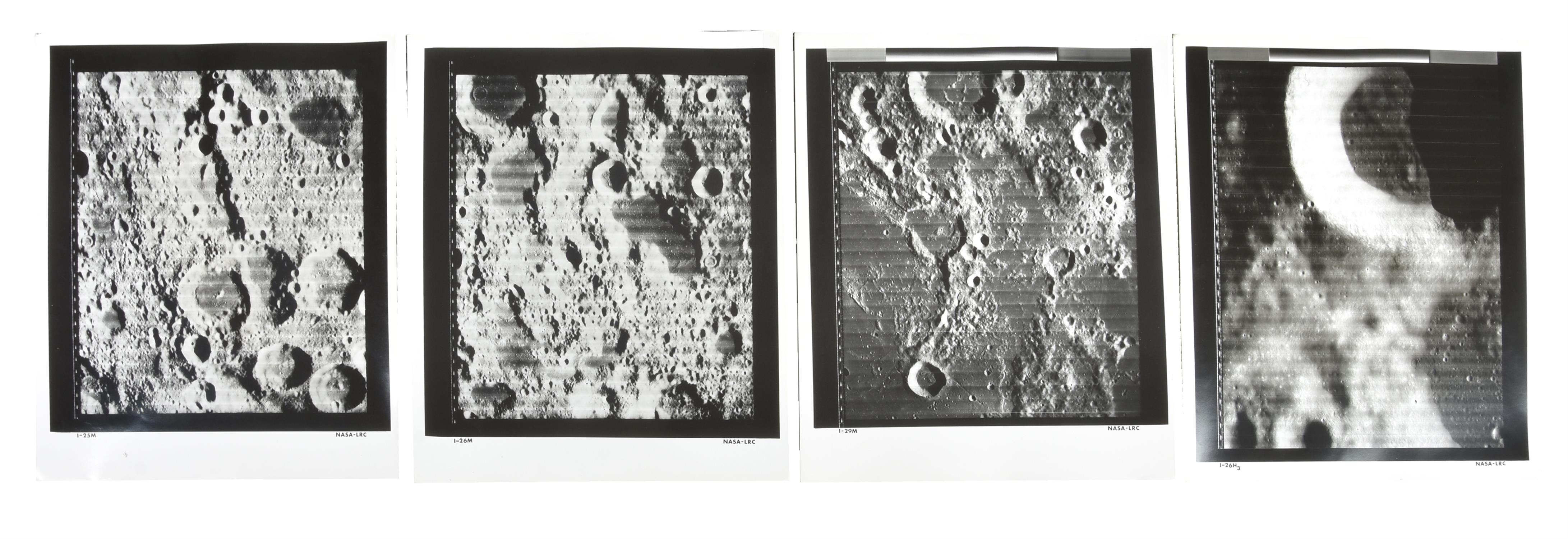 Lunar Orbiter I. Area near the Foaming Sea (four prints) - Image 2 of 2