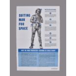 Suiting Man for Space. Mercury-era space suit promotional poster