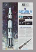 Saturn V. Vintage NASA Facts poster.