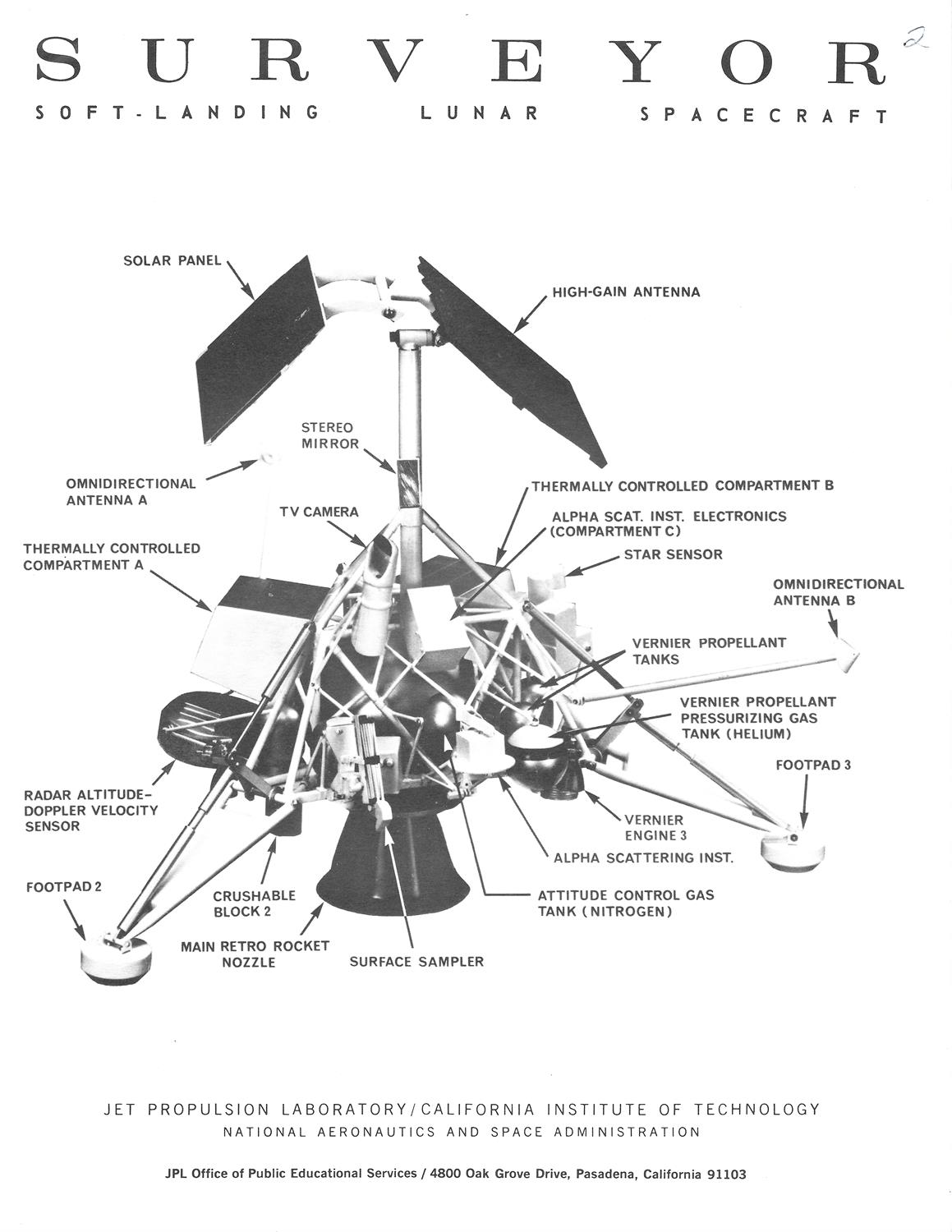 Surveyor. 0fficial NASA press kits and associated printed material. - Image 11 of 13