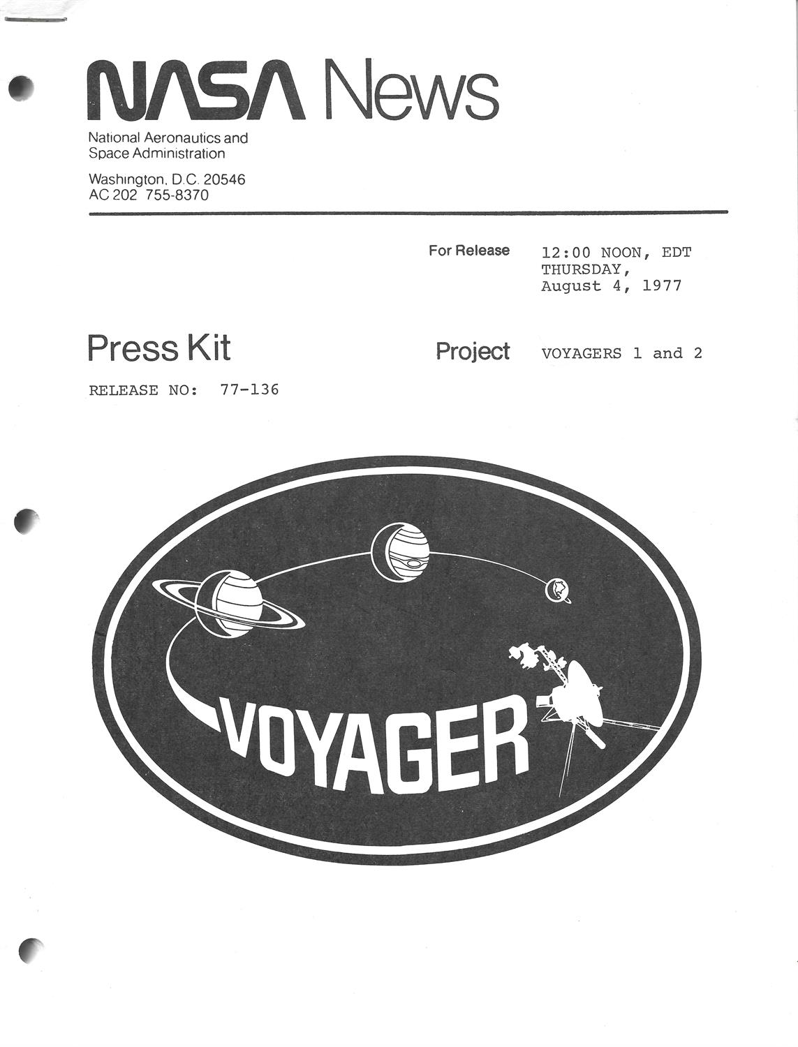 Voyager 1 and 2. Assorted publications and ephemera. - Image 3 of 5