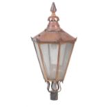 A Victorian copper lantern