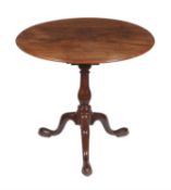 A George III mahogany tripod table