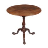 A George III mahogany tripod table