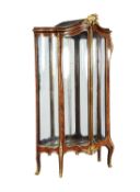 Y A French kingwood and gilt metal mounted vitrine