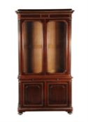 A French mahogany and gilt metal mounted bookcase