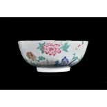 A Chinese Export porcelain famille rose bowl