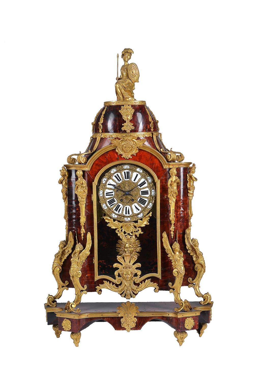 Y An impressive Regence style gilt brass mounted tortoiseshell bracket clock - Image 2 of 8