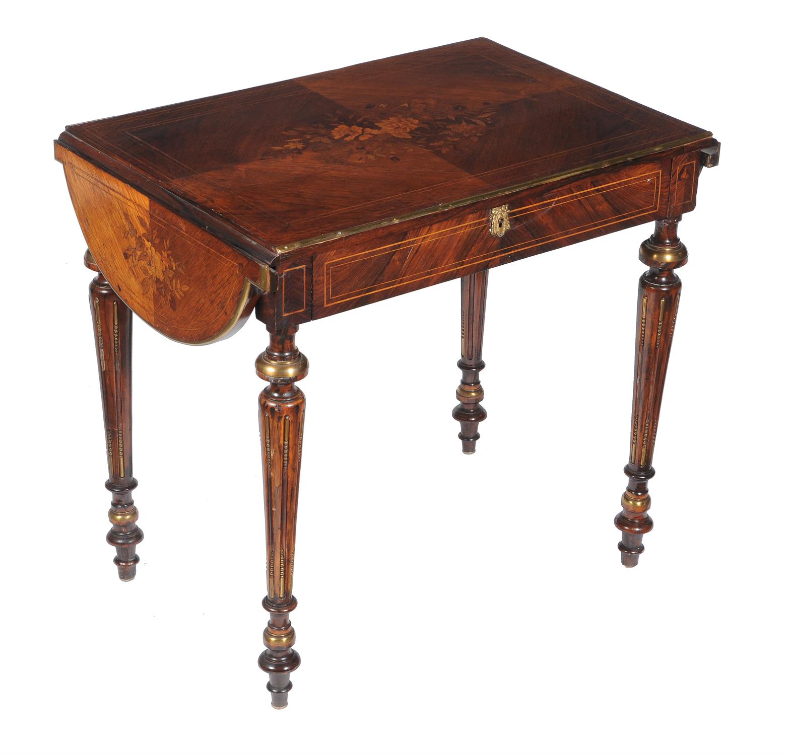 Y A French rosewood, box strung and gilt metal mounted side table - Image 2 of 2