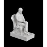 A Samuel Alcock and Co. A Parian figure of Arthur, 1st Duke of Wellington (1769-1852)