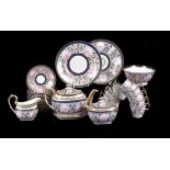 A John Rose Coalport 'London' shape part tea service