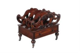 A Victorian mahogany Canterbury