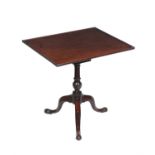 A George III mahogany tripod occasional table