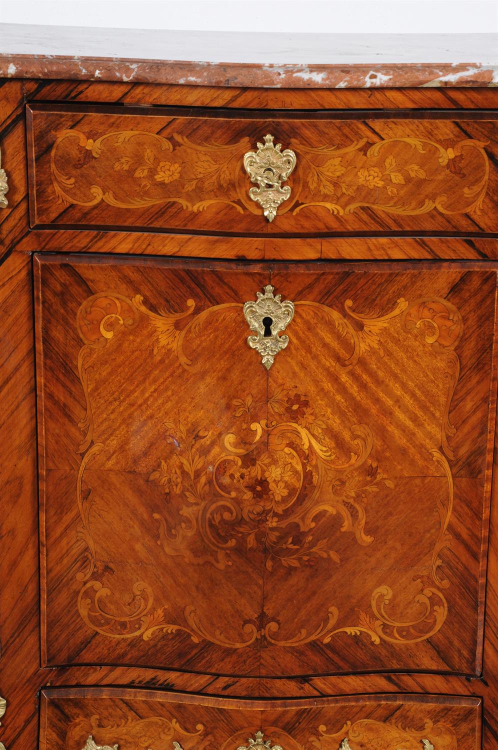 Y A French kingwood and marquetry inlaid secretaire a abattant - Image 3 of 3