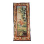 A French pastoral tapestry fragment