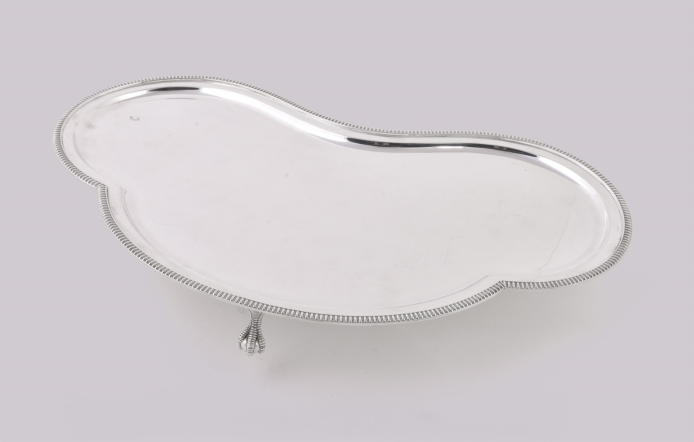 A silver trilobed drinks tray by Pearce & Sons - Image 2 of 2