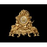 A late 19th century French ormolu clock Graux Marly Paris