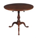 A George III mahogany tripod table