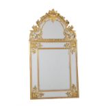 A giltwood mirror in Louis XV style