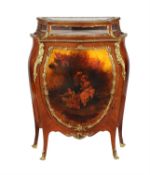 Y A French kingwood and Vernis Martin bijouterie cabinet