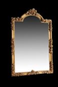 A large and impressive giltwood mirror