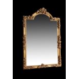 A large and impressive giltwood mirror