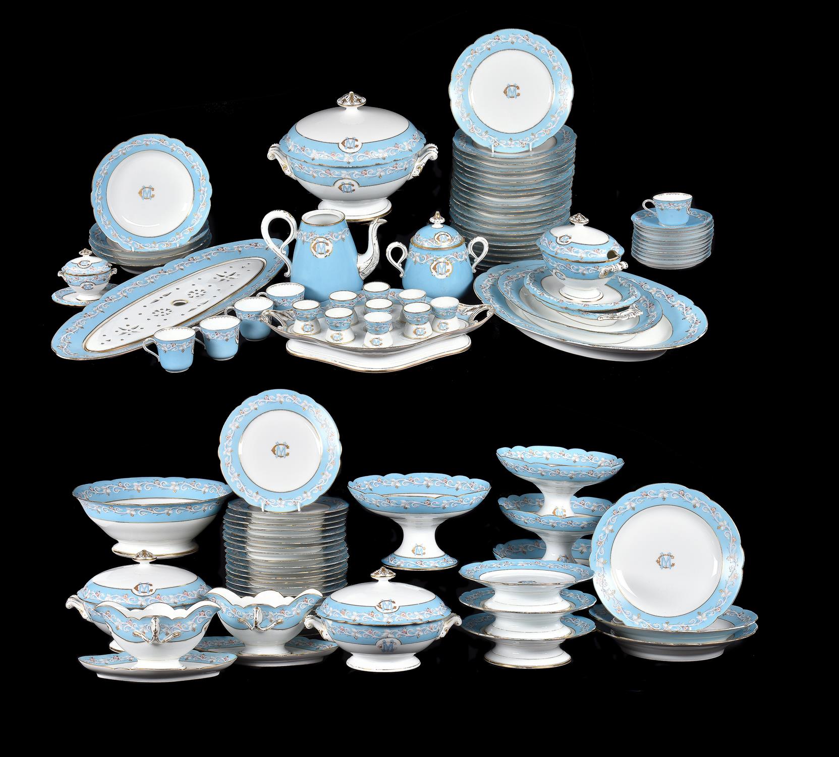 A Limoges porcelain part breakfast