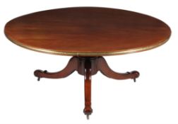 A mahogany breakfast table