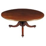 A mahogany breakfast table