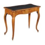 A 19th Century French walnut writing table