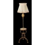 A French gilt metal standard lamp