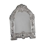 A Victorian silver large dressing table mirror by Frederick Brasted