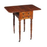 A Regency Goncalo Alves work table