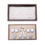 Y An Art Deco mother of pearl dress set