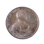 The Battle of Culloden 1746, silver medal by R Yeo
