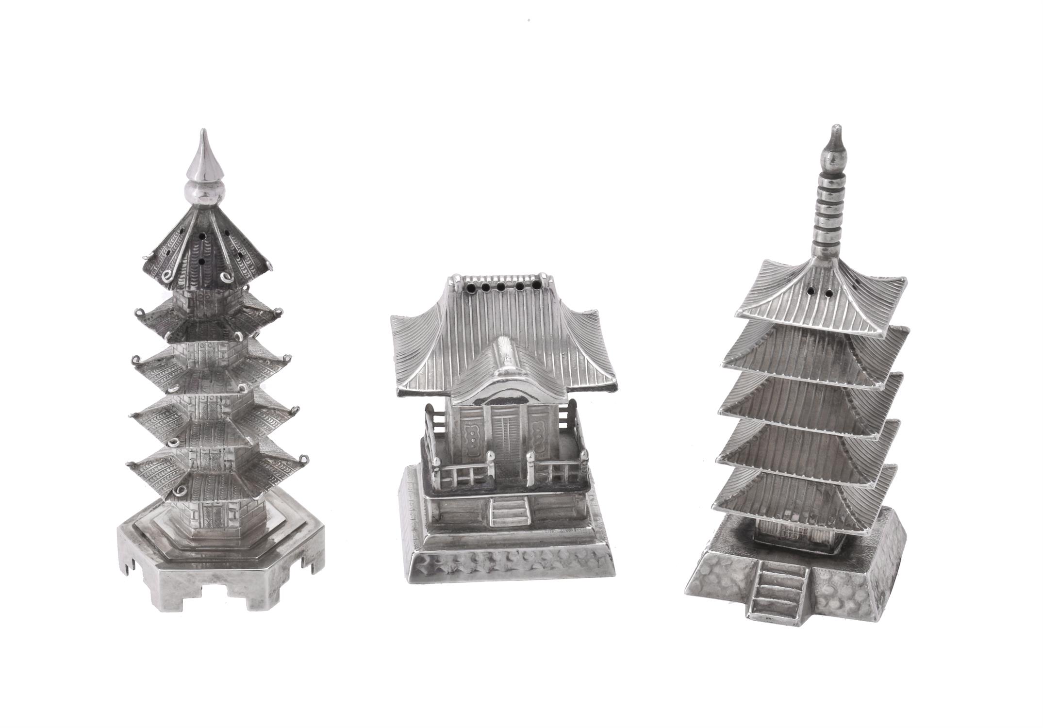 A collection of Chinese export silver and silver coloured toys - Image 3 of 5