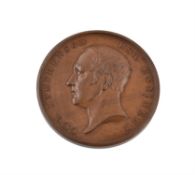 Liverpool and Manchester Railway opened 1830, bronze medal