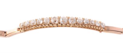 An Edwardian diamond bracelet