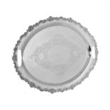 An Edwardian silver shaped oval tray by Boardman, Glossop & Co. Ltd.
