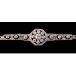 An early 20th century diamond bracelet