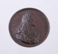 James III, The Old Pretender , Appeal Against the House of Hanover 1721, bronze medal, by O Hamerani