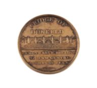 Scotland, Dunkeld Bridge opened 1808, silver-gilt medal