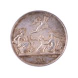 France, St Etienne to Lyon Railway 1826, silver medal by N Tiolier
