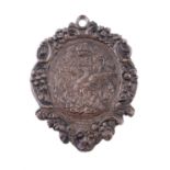 Elizabeth I, Phoenix badge, 19th century silvered electrotype