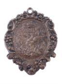 Elizabeth I, Phoenix badge, 19th century silvered electrotype