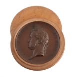 France, Louis Philippe I, Grandes Lignes de Chemin de Fer 1842, large bronze medal by A Bovy