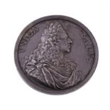 James III, The Old Pretender , Appeal Against the House of Hanover 1721, silver medal, by O Hamerani