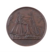 France / Great Britain, Railway laudatory medal 1843