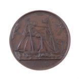 France / Great Britain, Railway laudatory medal 1843